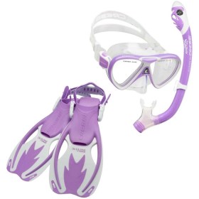 Cressi-Rocks-Pro-Dry-Snorkelling-Set-Lilac-1